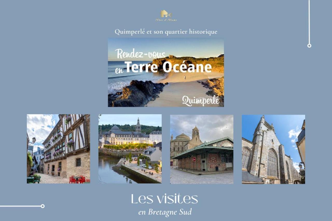 Le Tiguidou, Cosy, Lumineux, 2-6 Pers, Plage 300M Moëlan-sur-Mer Kültér fotó